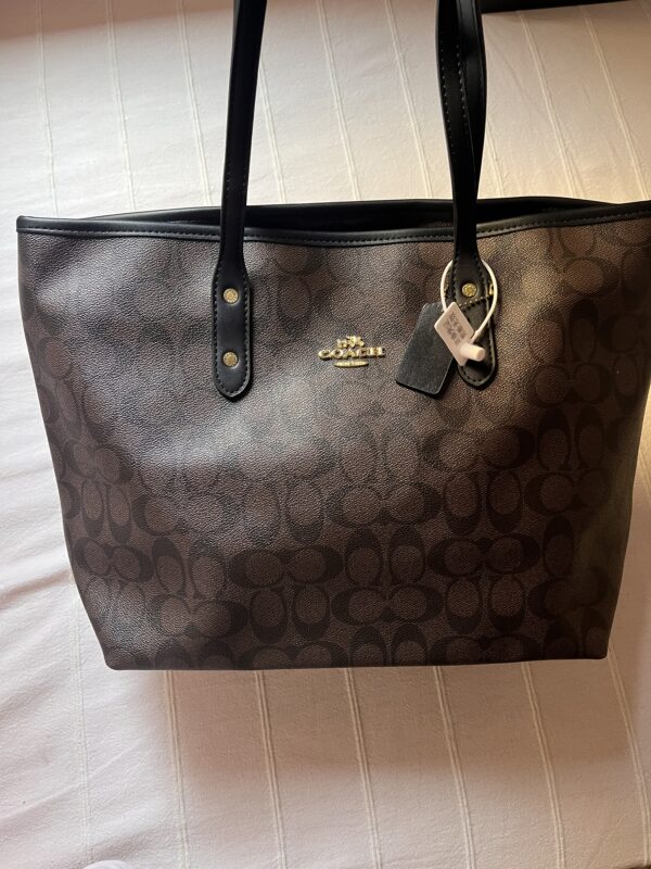 Sac Tote Coach Signature Marron