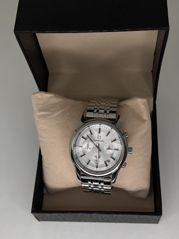 Omega De Ville Co-Axial Chronograph – Cadran Argent & Bracelet Acier