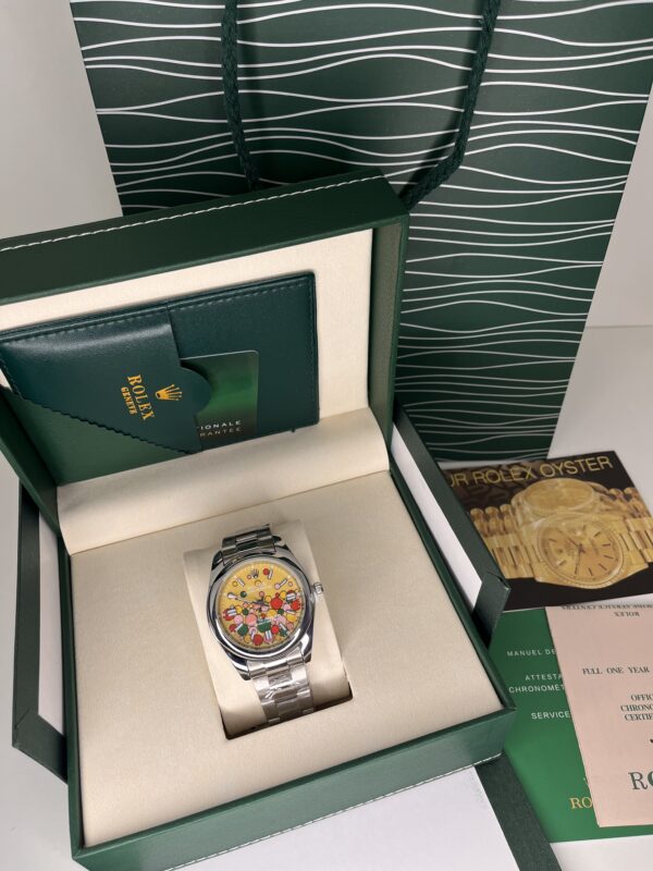 Rolex Datejust 36 – Cadran Artistique Jaune Multicolore (Édition Spéciale)