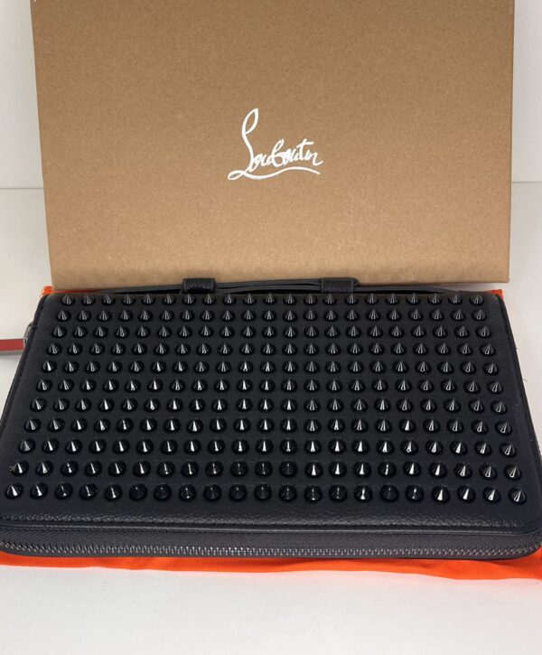 Portefeuille Christian Louboutin Noir à Clous