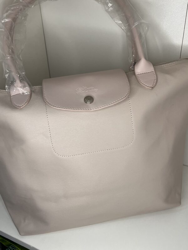 Sac Longchamp Pliage Cuir Rose Poudré