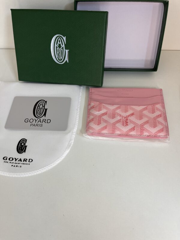 porte carte rose goyard