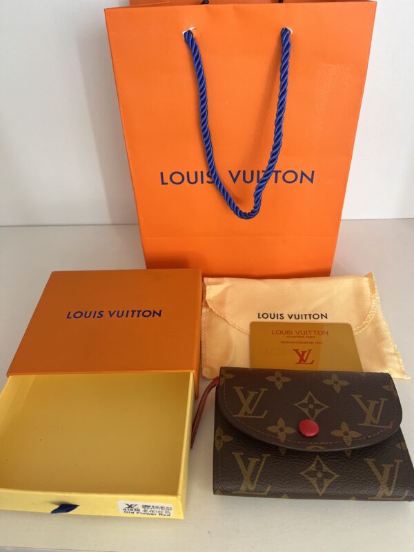 porte monnaie lv rouge