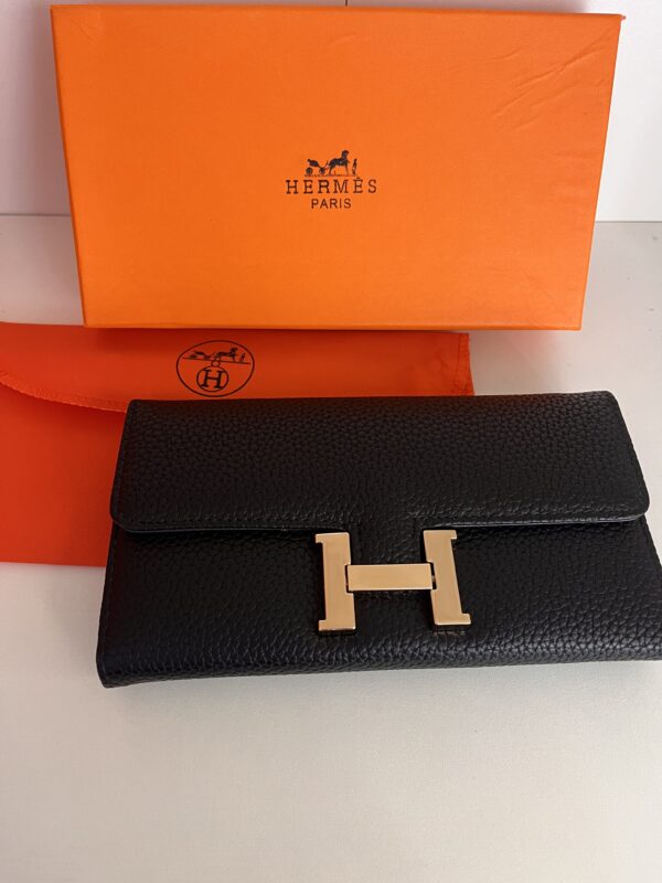 pochette -porte monnaie hermes noir