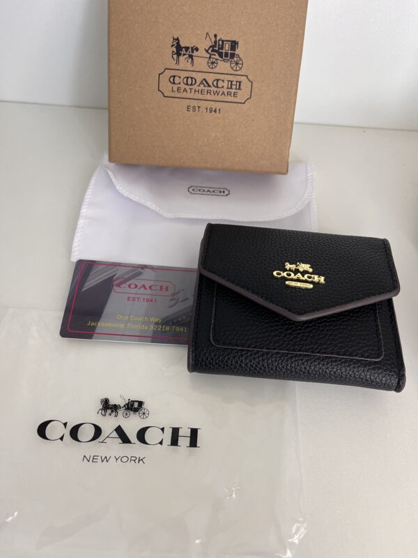 porte monnaie coach noir