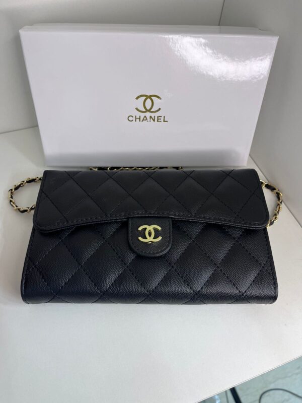 pochette channel noir