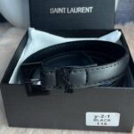 ceinture ysl noir en noir